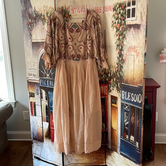 free people beaded maxi dress Y2K Beaded Crochet Maxi Dress Selected By Afterlife Boutique